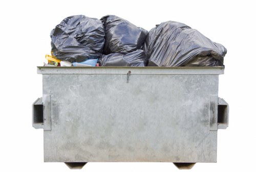 Safe and flexible rubbish removal waste payment options display