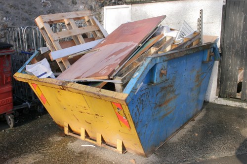 Professional team handling bulky waste collection in London