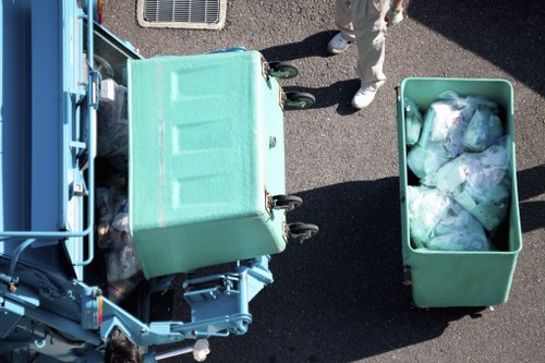 Professional appliance removal service handling a fridge in London