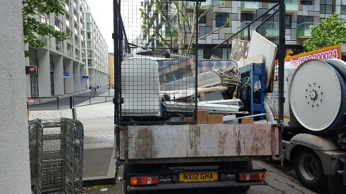 Cleaner streets after litter removal in London
