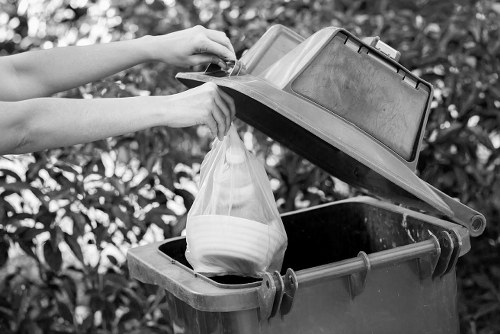 Bulky furniture removal service in a London home